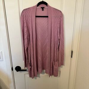 Torrid Pink Open Front Cardigan Sweater Longline